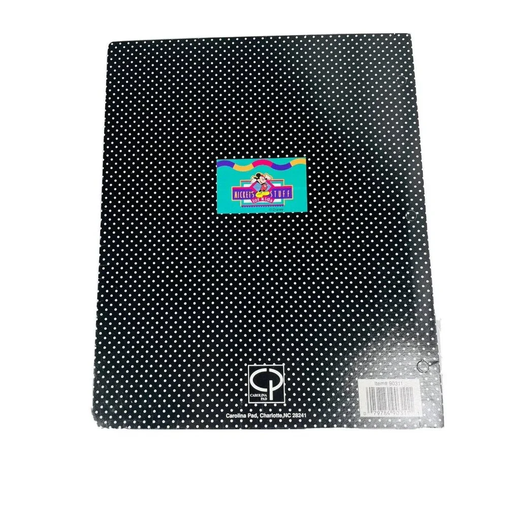 Disney Minnie Mouse Stuff Kids 3 Ring Folders For Binder Die-cut Unpunched